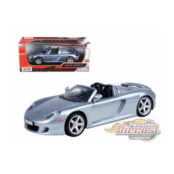 Porsche Carrera GT Silver  - Motormax 1/24 - 73305 Sil - Passion Diecast 
