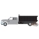 2018 Ram 3500 Dually Landscaper Dump Truck in Bright Silver Metallic - Dually Drivers 8 - Greenlight 1-64 - 46080 E