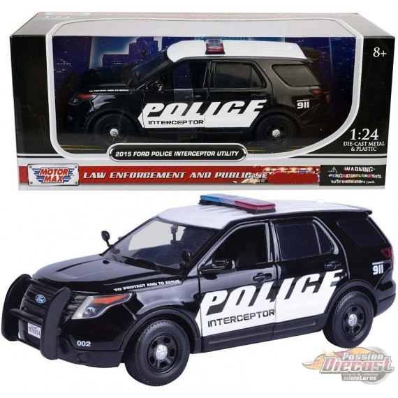2015 Ford Police Interceptor Utility Plain White 1/43 Diecast Car MOTORMAX 79476 for sale online