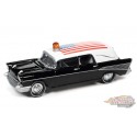 1957 Chevrolet Hearse Black - Johnny Lightning -  1/64 - JLSP144