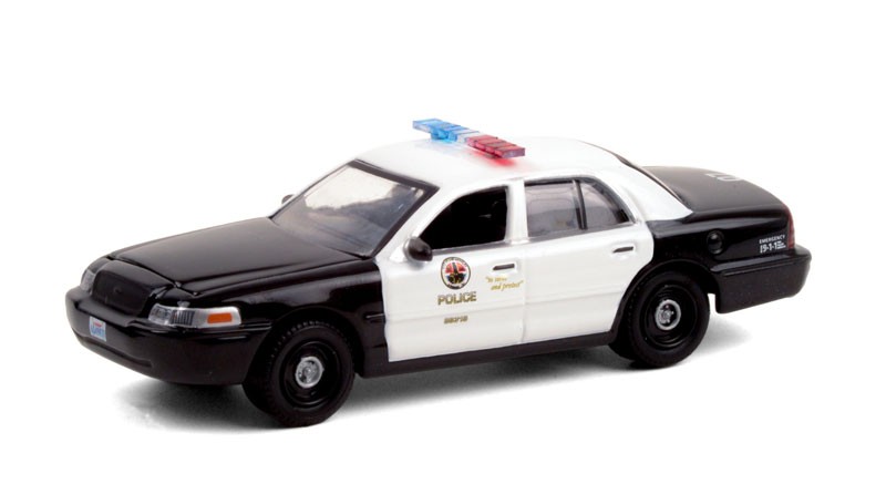 THE ROOKIE GREENLIGHT 44900F 1:64 2008 FORD CROWN VICTORIA POLICE LAPD