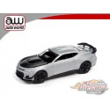 (Web Only) 2019 Chevy Camaro ZL 1 1LE - Silver - Auto World 1/64 - AWSP066 B