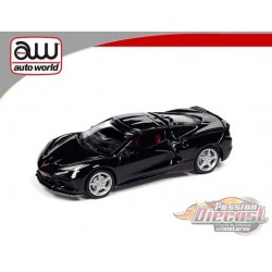 (Web Only) Chevy Corvette C8 - Black - Auto World 1/64 - AWSP065 A