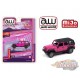 2018 Jeep Wrangler Rubicon Unlimited 4x4 Pink - Auto World 1/64 Premium - CP7753