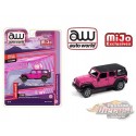 (Web Only) 2018 Jeep Wrangler Rubicon Unlimited 4x4 - Rose - Auto World 1/64 Premium - CP7753