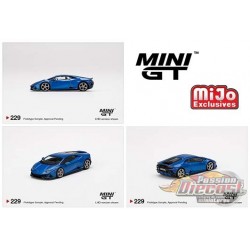 (Web Only) Lamborghini Huracán EVO Blue Eleos -  MINI GT 1:64 - MGT00229