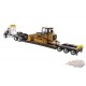 International HX520 / remorque à plateau surbaissé XL 120 HDG et Chargeuse à chenilles 963Ke Cat - Diecast Master 1/50 - 85599