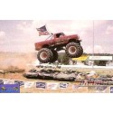 1979 Ford F-250 Monster Truck avec pneus 66 pouces  Kings of Crunch - Walking Tall  - Greenlight  1/18 -  13606