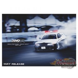 (Web Only) Nissan Skyline GT-R (R32) Pandem Rocket Bunny Japan Police Drift Car - INNO 64 - 1/64  - R32P-JPDC