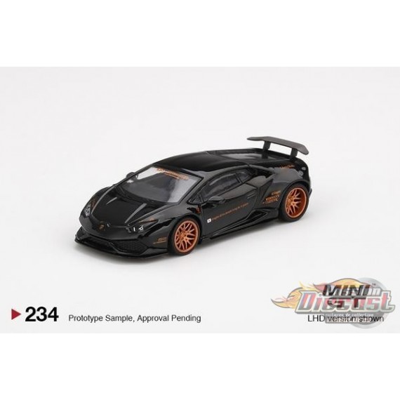 LB★WORKS Lamborghini Huracán Ver. 1 Black -  MINI GT 1:64 - MGT00234 - Passion Diecast 