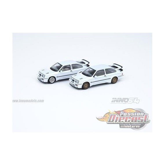 Ford Sierra RS500 1986 White - INNO 64 - 1/64  - RS500-DIWH - Passion Diecast 