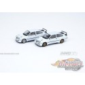 Ford Sierra RS500 1986 White with Extra Wheels - INNO 64 - 1/64  - IN64 RS500 DIWH