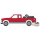 1991 GMC Sonoma Extended Cab with 2021 Indian Scout on Hitch Carrier - Anniversary Collection 13 - 1,64 Greenlight - 28080 C