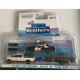 Blues Brothers - 2015 Ram 1500 Avec 1974 Dodge Monaco "Bluesmobile" on Flatbed Trailer -GREENMACHINE 1/64 - 31010 CGR