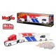 Mack Anthem Hauler  Design Custom BRE No.46 - White - Mijo Exclusive -  Maisto 1/64 - 12418BRE - Passion Diecast 