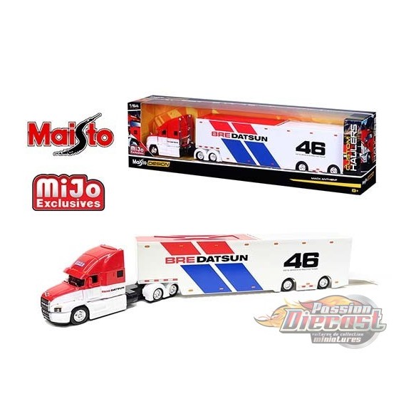 Mack Anthem Hauler  Design Custom BRE No.46 - White - Mijo Exclusive -  Maisto 1/64 - 12418BRE - Passion Diecast 