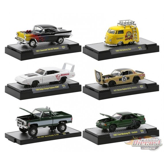 Auto-Meets  Release 55 - Assortiment de 6 - M2 Machines 1:64 - 32600-55 - Passion Diecast 