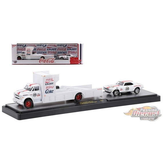 1968 Chevrolet C-60 Truck with 1968 Chevrolet Camaro Z/28 - Coca-Cola -  M2 1/64 - 56000-TW10 C