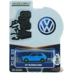 1977 Volkswagen Rabbit in Miami Blue - Club Vee-Dub Series 12  GREENMACHINE 1/64 - 36020 EGR