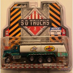 SD Trucks 3 - 2017 International WorkStar Tanker Truck - Pennzoil Quaker State 1-64 GRENNMACHINE GL-45030CGR