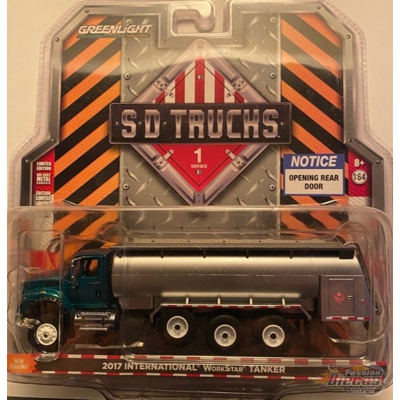 S.D. Trucks Series 1 - 2017 International WorkStar Tanker Truck  1-64 GREENMACHINE GL-45010CGR