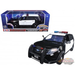 2015 Ford Police Interceptor Utility Police lumières et sons -  Motormax 1/18 -   73996 - Passion Diecast 