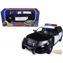 2015 Ford Police Interceptor Utility  with Flashing Light Bar, Front & Rear Lights & 2 Sounds - Motormax 1/24 - 79536