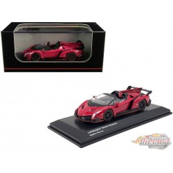 Lamborghini Veneno Roadster - Magenta Red - Kyosho 1:64 - KS07040A3