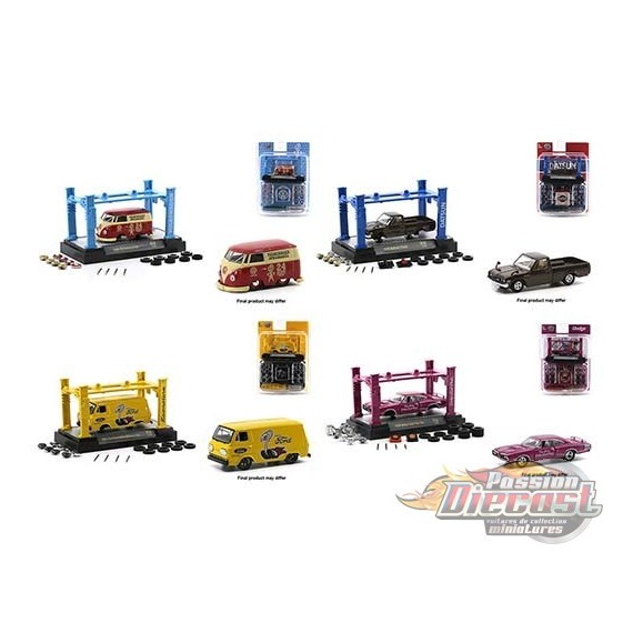 Model Kit Release 38 - 4- Pcs Assortment  - M2 Machine Hobby Exclusive 1:64 - 37000-38 -  Passion Diecast 