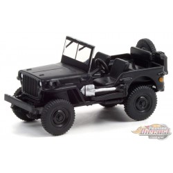 1942 Willys MB Jeep - Black Bandit Series 25   1/64 Greenlight - 28070 A