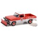 1968 Ford F-250 with Snow Plow - Texaco Service - Blue Collar Collection 9 - Greenlight 1/64 -  35200 A