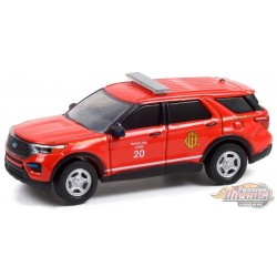 2020 Ford Police Interceptor Utility -  Fire Department Battalion Chief - Fire & Rescue Series 1 - Greenlight 1/64 - 67010 F - 