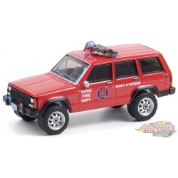 1990 Jeep Cherokee - Reno, Nevada Fire Department - Fire & Rescue Series 1 - Greenlight 1/64 - 67010 D