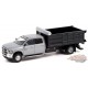 2018 Ram 3500 Dually Landscaper Dump Truck in Bright Silver Metallic - Dually Drivers 8 - Greenlight 1-64 - 46080 E