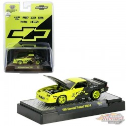 1985 Chevrolet Camaro IROC-Z Edition limitée Noir/Vert - M2 Machine Hobby Exclusive 1:64 - 31500 HS17