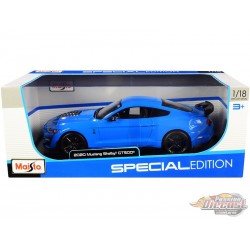 2020 Mustang Shelby GT500 Bleu  - Maisto 1:/18 - 31452 BL - Passion Diecast 