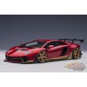 Lamborghini Aventador Liberty Walk LB-WORKS - Hyper Red with gold accents -  Autoart - 79182