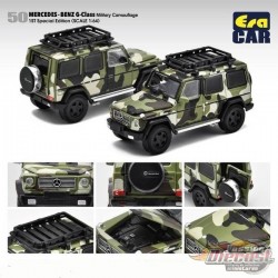 (Web Only) Mercedes-Benz G63 AMG - 1ère édition spéciale - Camouflage Militaire - Era Car  1/64 - MB214X4RF50