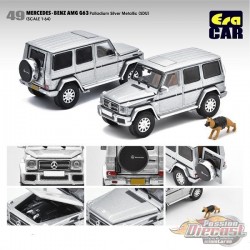 Mercedes-Benz G63 AMG - Palladium Silver Metallic - Era Car  1/64 - MB214X4RN49 - Passion Diecast 