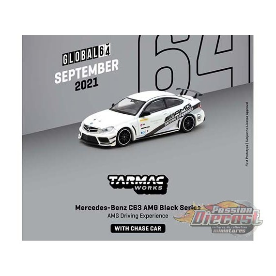 Mercedes-Benz C63 AMG Black Series AMG Driving Experience- Tarmac Works  Global 64 - 1/64  - T64G-009-DE- Passion Diecast 