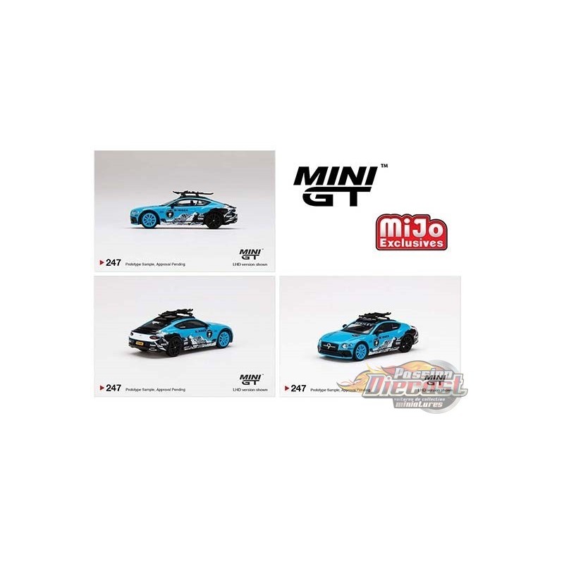 MINI GT 1/64 BENTLEY CONTINENTAL GT 2020 GP DIECAST CAR ICE RACE BLUE MGT00247