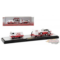 Cherry Coke - 1965 Ford Econoline Delivery Van and 1990 Ford Mustang GT -  M2 1/64 - 56000 TW09 C