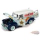1948 Chevrolet Panel Delivery Van- Monopoly - avec figurine en résine - Auto World  1/18 - AWSS129 - Passion Diecast 