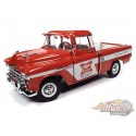 1957 Chevy Cameo Pickup Miller High Life (Miller Beer) Rouge/Blanc - Auto World  1/18 - AW287