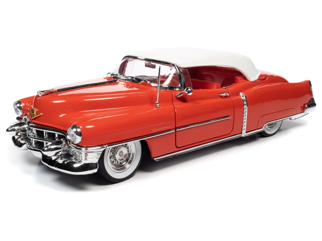 1953 Cadillac Eldorado Convertible - Red / White - Auto World 1/18 
