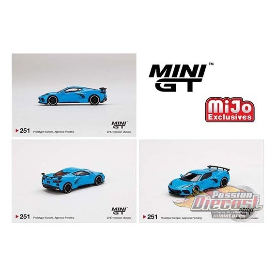 Chevrolet Corvette Stingray 2020 - Rapid Blue - Limited Edition - Mijo Exclusives USA - MINI GT 1:64 - MGT00251