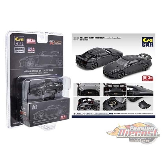 Nissan GT-R50 By Italdesign Black - Era Car  1/64 -  Mijo Exclusive - ESPMJ002B - Passion Diecast 