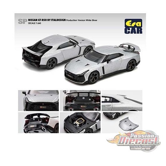 Nissan GT-R50 By Italdesign Gris - Era Car  1/64 - NS21GTRSP50 - Passion Diecast 