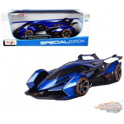 LAMBORGHINI V12 VISION GRAN TURISMO BLEU 1/18 MAISTO 31454 BL -  Passion Diecast 