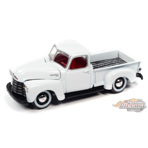 1950 Chevrolet Stepside Truck - Gloss White - Johnny Lightning 1:64 - JLSP166 B - JLCG026 B